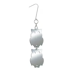 8 PCS Reflector Mirror Bird Scare Device, Owl Hanging