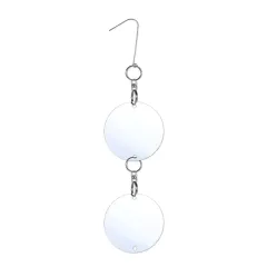 8 PCS Reflector Mirror Bird Scare Device, Round Hanging