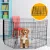 4Paws 8 Panel Playpen Puppy Exercise Fence Cage Enclosure Pets Black All Sizes - 30" - Black image: 1