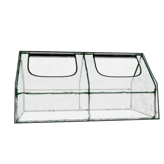 Greenfingers Greenhouse Flower Garden Shed Frame Tunnel Green House 180x90x90cm image: 2
