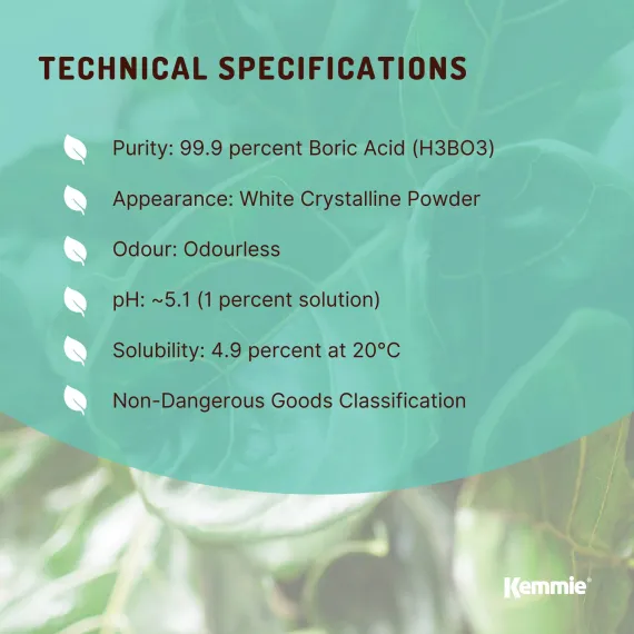 100g Boric Acid Powder 99.9% Pure - Soluble Orthoboric Acid H3BO3 image: 4