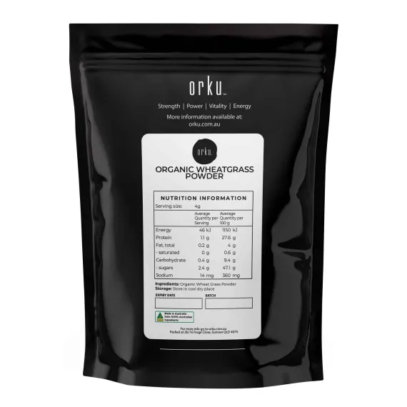 1Kg Organic Wheatgrass Powder - 100% Pure Wheat Grass Leaf Superfood image: 1