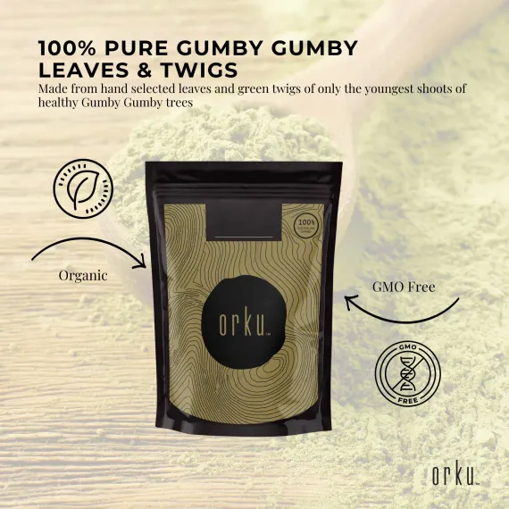 1Kg Gumby Gumby Pure Powder - Gumbi Aboriginal Plant Pittosporum Angustifolum image: 3