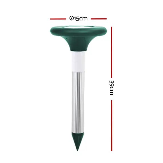 Gardeon Snake Repeller Set of 12 Solar LED Pulse Plus Ultrasonic Pest Rodent Repellent image: 1