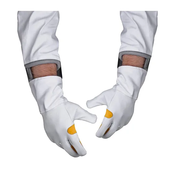 Beekeeping Bee Gloves Cow Hide Ventilated Heavy Duty Gloves  S  image: 2