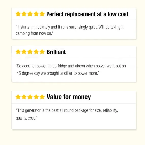 GENPOWER 4.2kW Peak 3kW Rated Generator Single-Phase Petrol - Site Portable image: 6