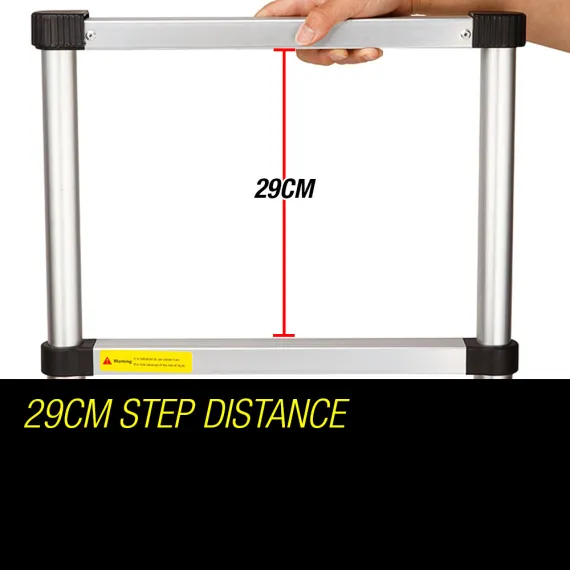 Bullet 5m Telescopic Aluminium Multipurpose Ladder Extension Alloy Step image: 7