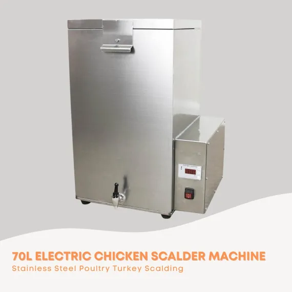 70L Electric Chicken Scalder Machine - Stainless Steel Poultry Turkey Scalding image: 2
