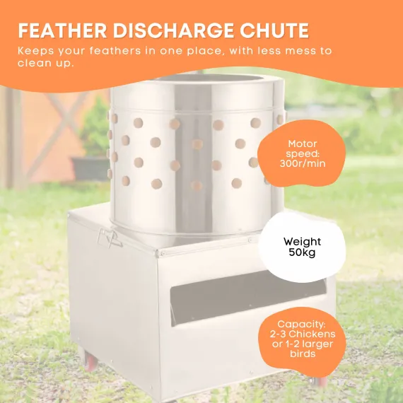 Free Shipping 50cm Chicken Feather Plucker Machine Electric Automatic Poultry image: 3