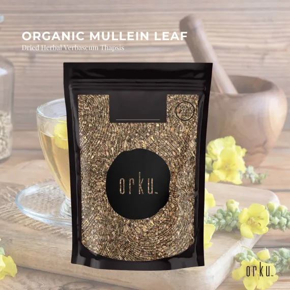25g Organic Mullein Leaf - Dried Herbal Verbascum Thapsis image: 1