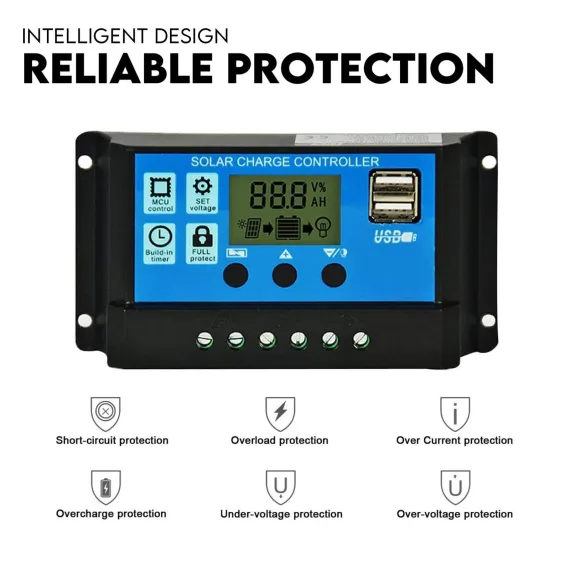 Double Swing Gate Opener Automatic Full Solar Power Kit Remote Control image: 2