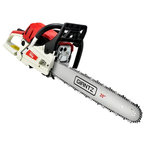 Giantz 58cc Petrol Chainsaw 20 Inch Bar Chain Saw Tree Pruner 2 Stroke E-Start image: 1