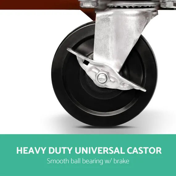 Giantz 14 Drawer Tool Box Cabinet Chest Mechanic Garage Storage Trolley Red image: 6