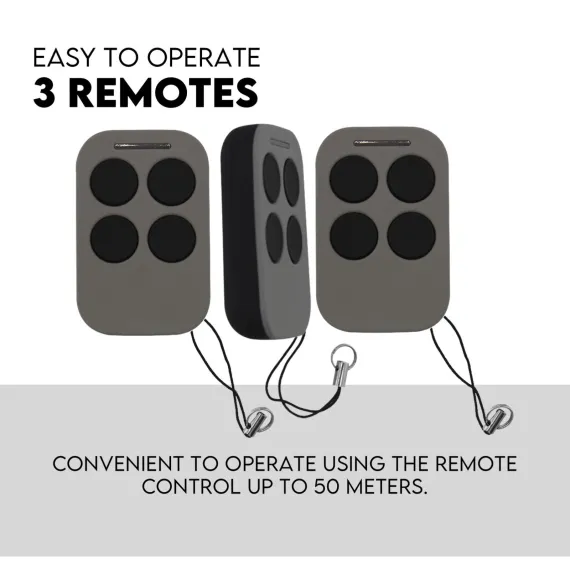 Swing Gate Opener Automatic Full Solar Power Kit Remote Control image: 4