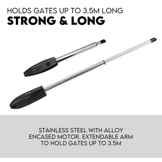 Swing Gate Opener Automatic Full Solar Power Kit Remote Control image: 5