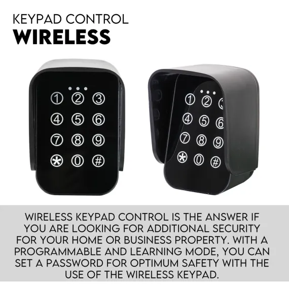 Swing Gate Opener Automatic Full Solar Power Kit Remote Control image: 6