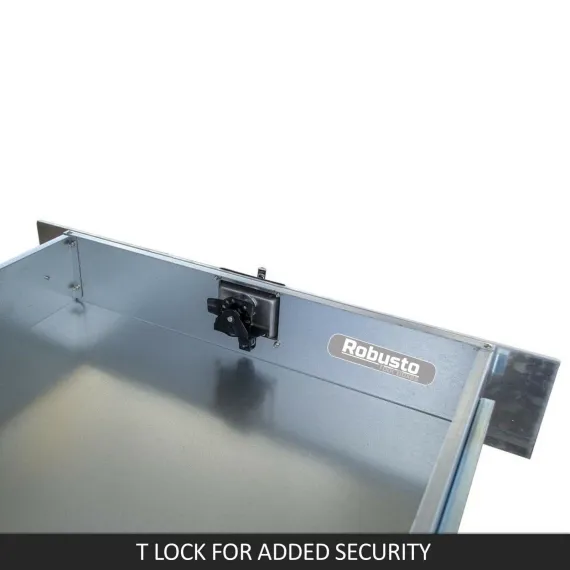 Under Tray Tool Box Trundle Drawer 1500 mm UTE Drawer Dual Extra Cab Toolbox image: 5