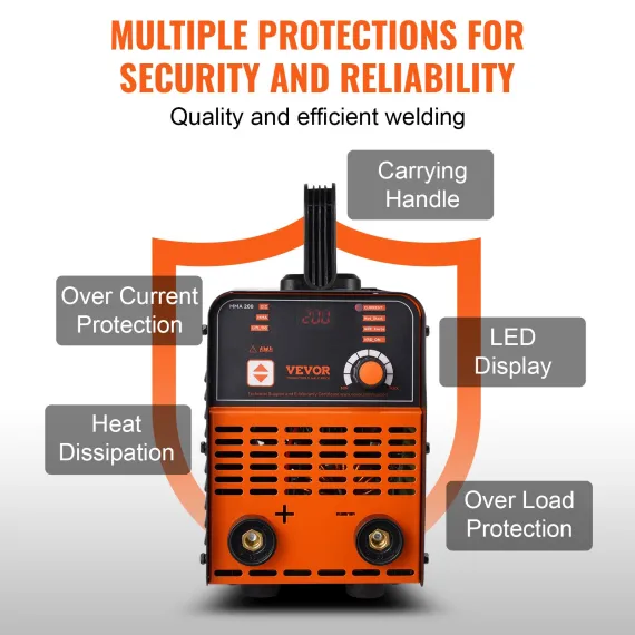 VEVOR ARC Stick Welder 220V 160A 2in1 Lift TIG Welding Machine Hot Start image: 5