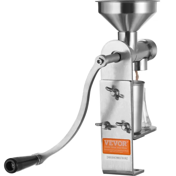 VEVOR Manual Oil Press Machine, Stainless Steel Oil Extractor Machine, Detachable Oil Presser for Effortless Cleaning, Household Oil Expeller for Pressing Peanuts, Sesame Seeds, Rapeseed, Tea Seeds image: 10