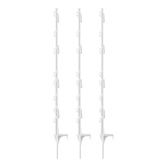 Giantz Electric Fence Posts 20pcs Electric Fence Poly White image: 2