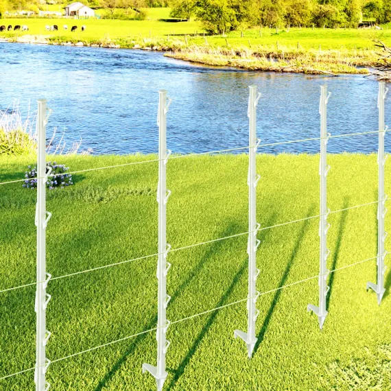 Giantz Electric Fence Posts 20pcs Electric Fence Poly White image: 6