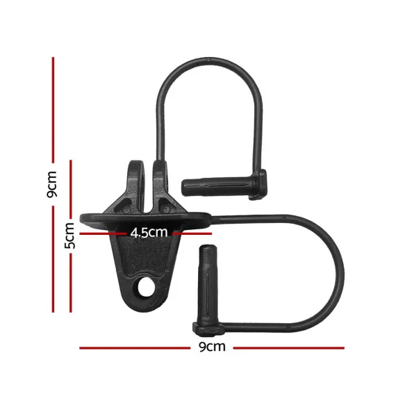 Electric Fence Insulators 200pcs Pinlock Black image: 1