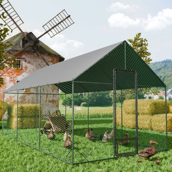 XXL Chicken Coop Hen House Cage 276x602x300cm image: 2