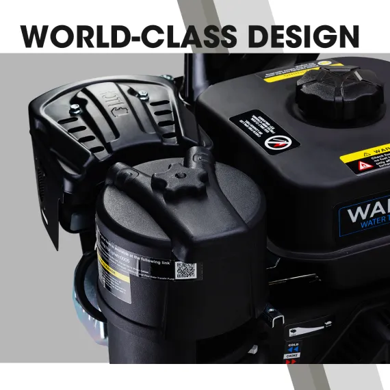 WARTON 8HP 3 Petrol Trash Water Transfer Pump Pressure Firefighting Irrigation image: 2