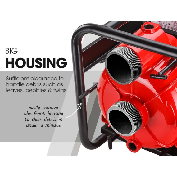 WARTON 8HP 3 Petrol Trash Water Transfer Pump Pressure Firefighting Irrigation image: 4