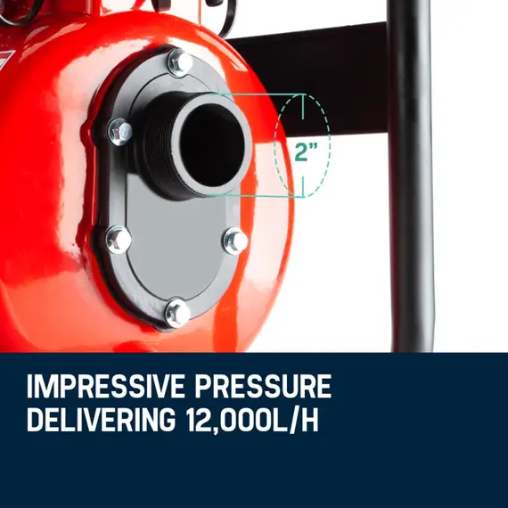 WARTON Petrol Water Pump 8HP Fire Fighting High Pressure Transfer Irrigation 4 image: 1