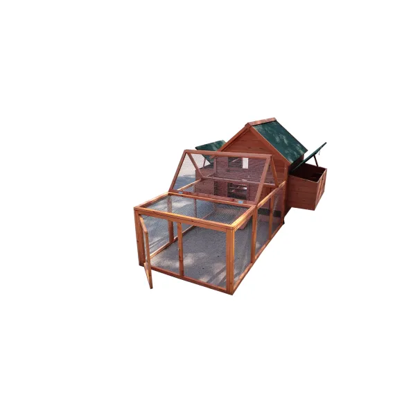 YES4PETS XL Chicken Coop Rabbit Hutch Ferret Cage Hen Chook Cat Kitten House With Run image: 4