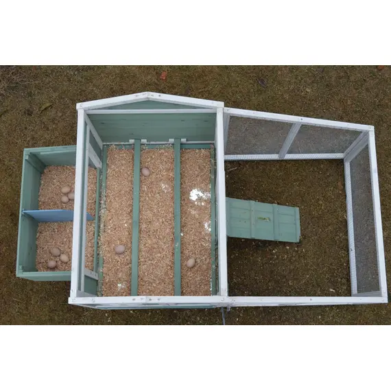 YES4PETS Green Large Chicken Coop Rabbit Hutch Ferret Guinea Pig Cage Hen Chook Cat Kitten House image: 2