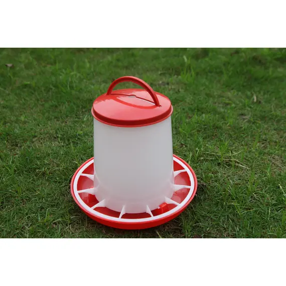 YES4PETS Farm Poultry Bird Chicken Water Drinker 3 L & 3 kg Food Grain Seed Feeder Set image: 1