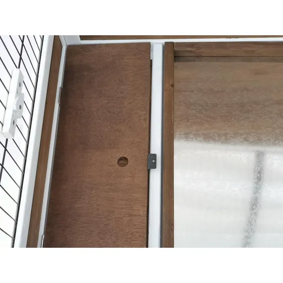 YES4PETS 118 cm XL Double Storey Rabbit Hutch Guinea Pig Cat Cage , Ferret cage Cat W Pull Out Tray image: 3