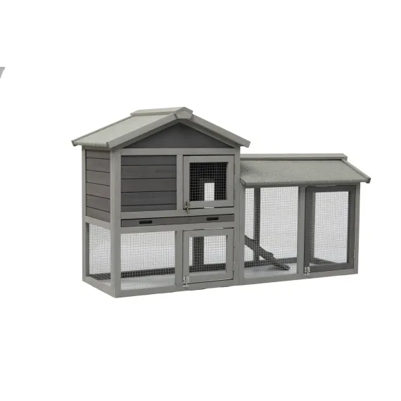 YES4PETS 148cm Rabbit Hutch Quail Run Wooden Cage Guinea Pig Cage House image: 5