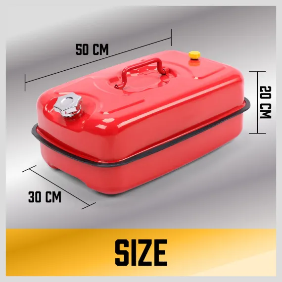 20L Fuel Can Jerry Can Petrol Diesel Spare Container Portable Fuel Tank image: 6