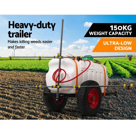Giantz Weed Sprayer 100L Trailer 1.5M Boom Garden Spray image: 2