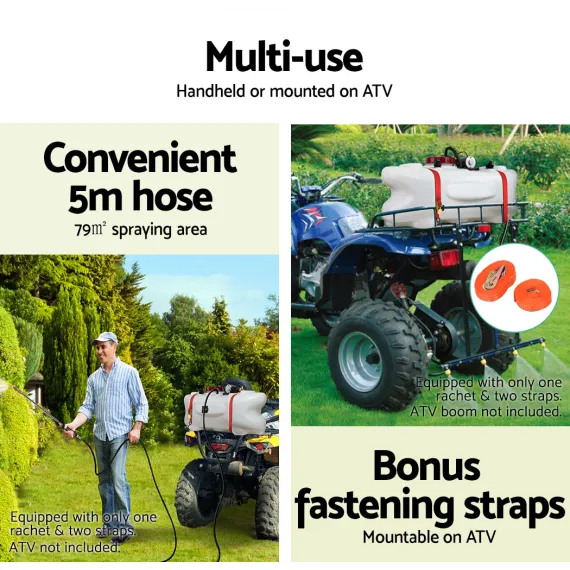 Giantz Weed Sprayer 100L 1.5M Fixed Boom Garden Spray image: 3