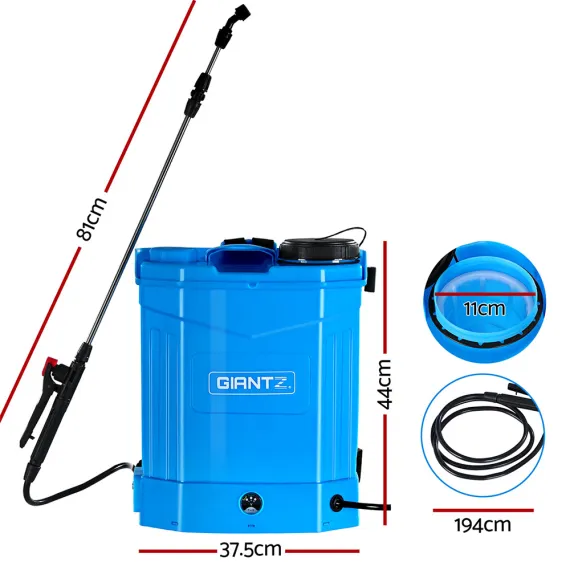 Giantz Weed Sprayer Electric 16L Knapsack Backpack Pesticide Spray Farm Garden image: 1