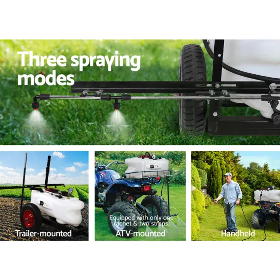 Giantz Weed Sprayer 60L Trailer 1.5M Boom Garden Spray image: 3