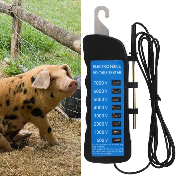 Electric Fence Tester Multi Light Voltage Detection Portable for Farm Supply Fencing ABS 7000V image: 10