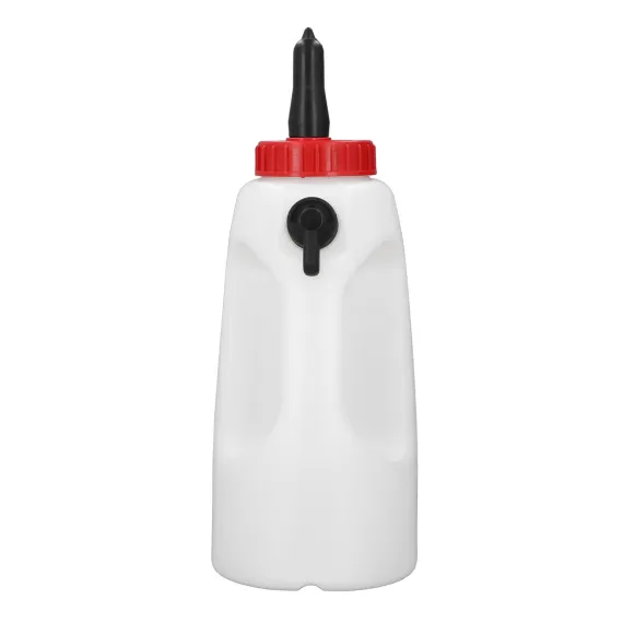 4L Calf Milk Bottle New Born Calf Milk Feeder Farm Feeding Equipment with Handle Nipple image: 1