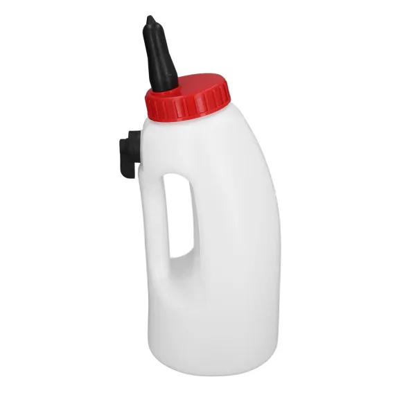 4L Calf Milk Bottle New Born Calf Milk Feeder Farm Feeding Equipment with Handle Nipple image: 2