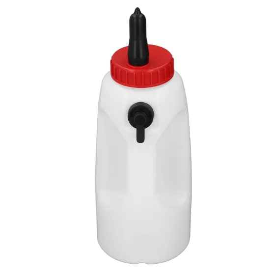 4L Calf Milk Bottle New Born Calf Milk Feeder Farm Feeding Equipment with Handle Nipple image: 3