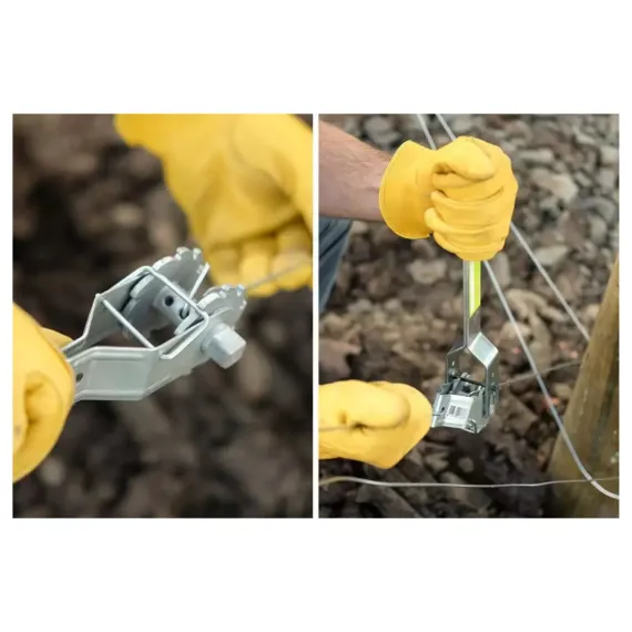 50 Pack Inline Cliplock Wire Strainer Aluminum Alloy Heavy Duty Wire Ratchet Tensioner for Electric Fence image: 4