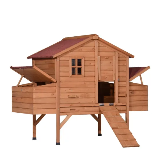 YES4PETS XXL Chicken Coop, Rabbit Hutch Cage and Hen House with Extra Nesting Box