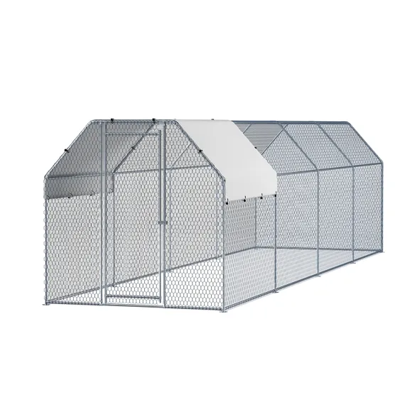i.Pet Large Chicken Coop Walk-In Hen House 2m x 8m x 2m