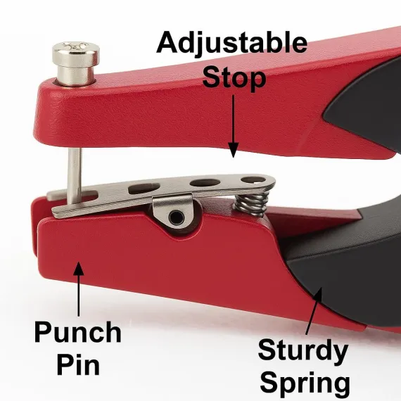 Livestock Ear Tag Applicator Tool – Heavy Duty Metal Tagging Pliers for Cattle, Goats, Sheep, and Farm Animal Identification（24cm,Give away a wrench and an ear tag nail） image: 3