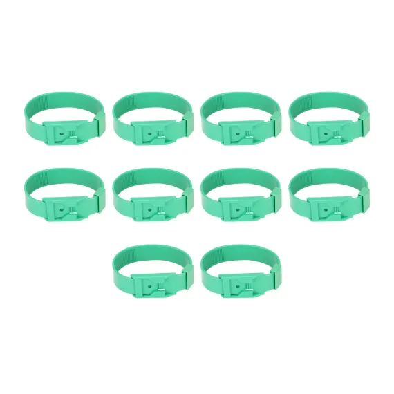 10Pcs Goat Collar Sheep Identification Bands Livestock Marking Ring Farming Equipment 36cm Green