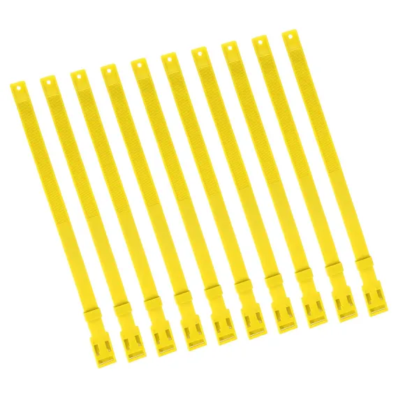 10PCS Goat Collar PU 23 Inch Adjustable Livestock Collar for Farm Animal Cow Horse Sheep Yellow image: 8